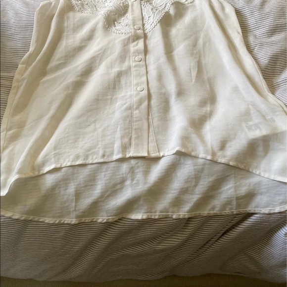 H&M Lace Front Button Down Top - Picture 5 of 7